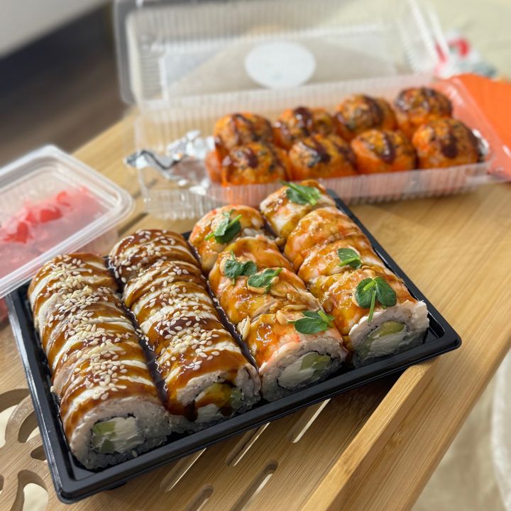 Доставка еды фото Вкусные суши