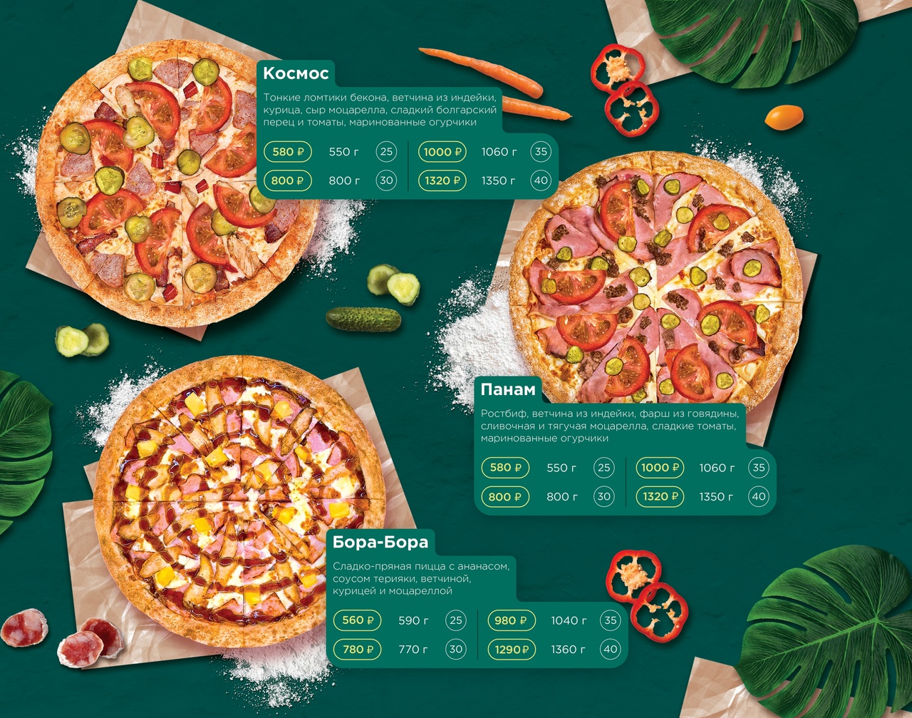 Обнинск сайт Панам Пицца меню